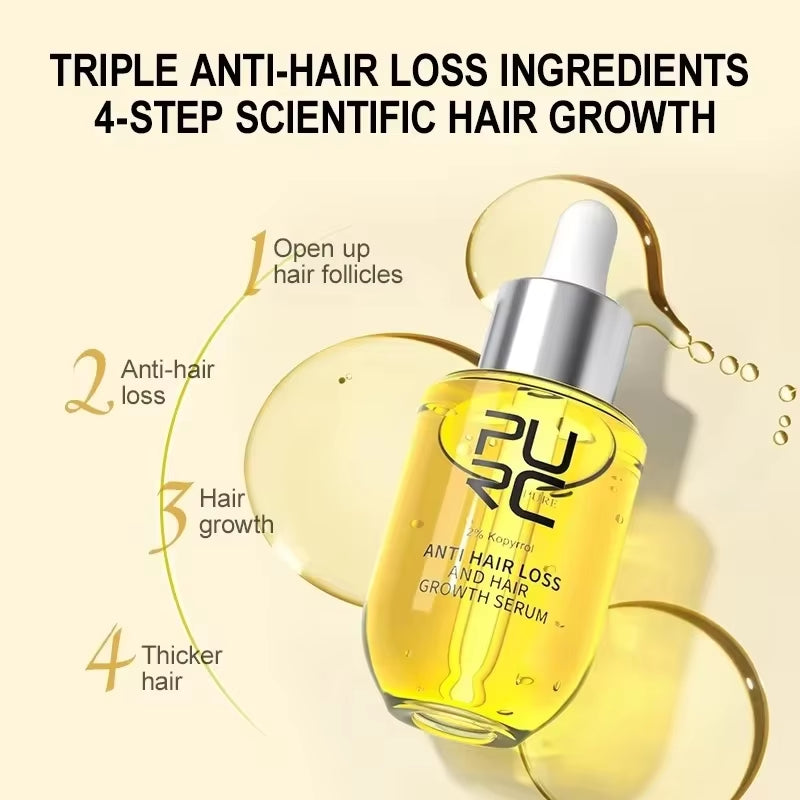 Hair Growth Serum Growing Hair Essential Oil Beauty Hair Care Dense Regrowth Ginger Promoting Regeneration